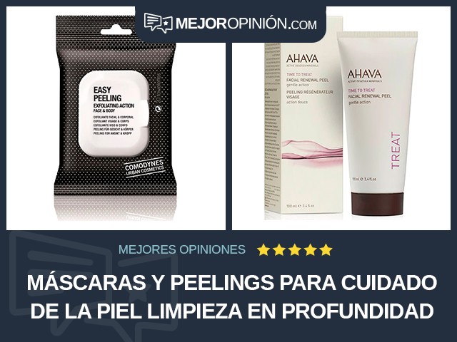 Máscaras y peelings para cuidado de la piel Limpieza en profundidad Gel