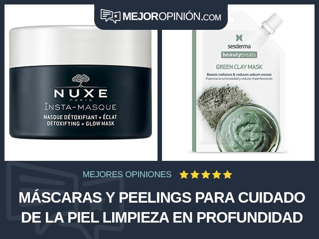 Máscaras y peelings para cuidado de la piel Limpieza en profundidad Mascarilla