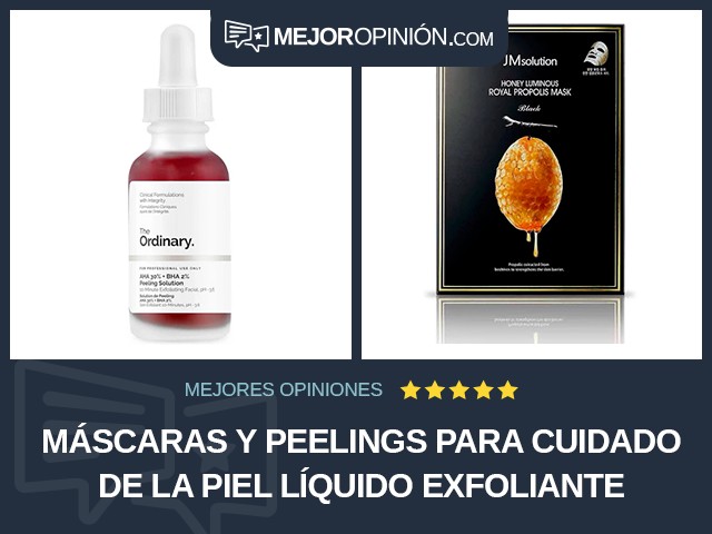 Máscaras y peelings para cuidado de la piel Líquido Exfoliante