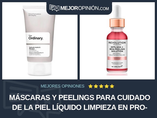 Máscaras y peelings para cuidado de la piel Líquido Limpieza en profundidad