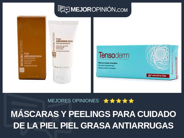 Máscaras y peelings para cuidado de la piel Piel grasa Antiarrugas