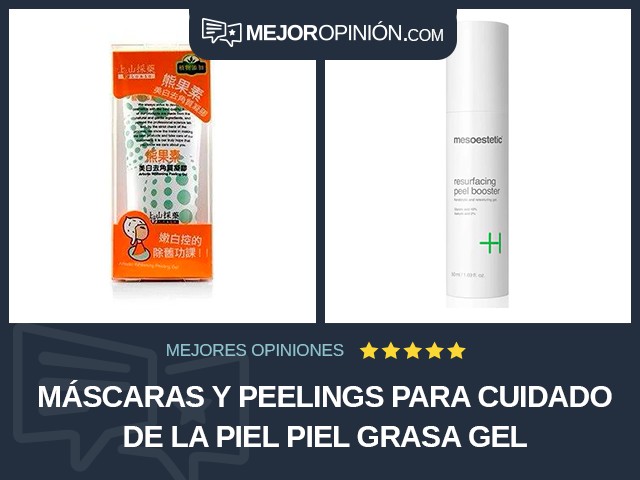 Máscaras y peelings para cuidado de la piel Piel grasa Gel