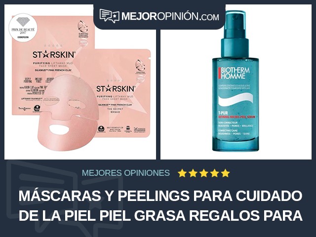 Máscaras y peelings para cuidado de la piel Piel grasa Regalos para madres