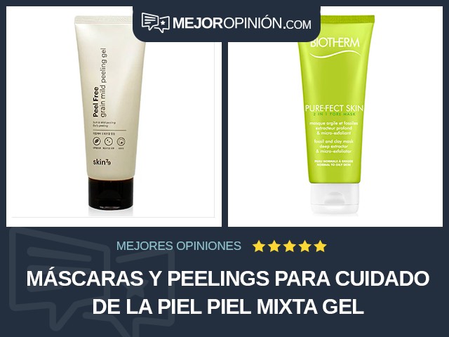 Máscaras y peelings para cuidado de la piel Piel mixta Gel