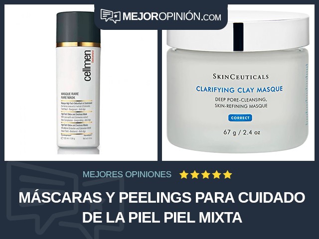 Máscaras y peelings para cuidado de la piel Piel mixta