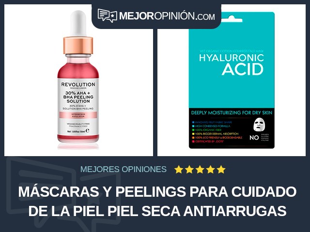 Máscaras y peelings para cuidado de la piel Piel seca Antiarrugas