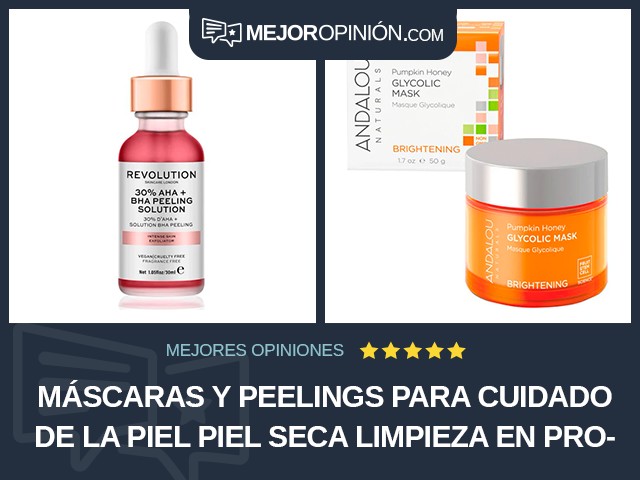 Máscaras y peelings para cuidado de la piel Piel seca Limpieza en profundidad