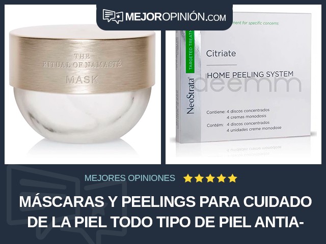 Máscaras y peelings para cuidado de la piel Todo tipo de piel Antiarrugas