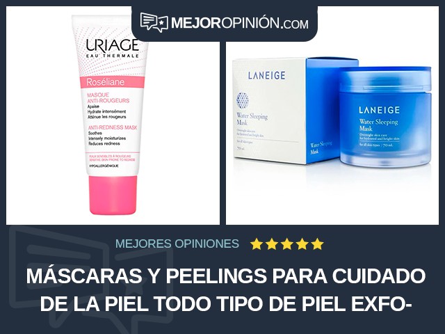 Máscaras y peelings para cuidado de la piel Todo tipo de piel Exfoliante