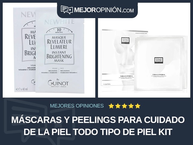 Máscaras y peelings para cuidado de la piel Todo tipo de piel Kit