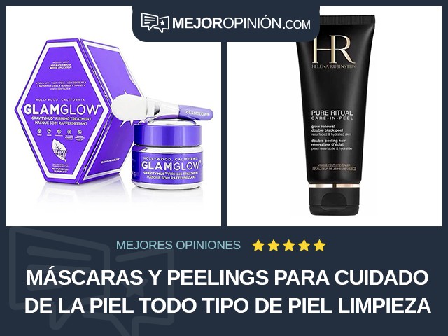 Máscaras y peelings para cuidado de la piel Todo tipo de piel Limpieza en profundidad