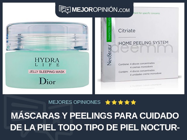 Máscaras y peelings para cuidado de la piel Todo tipo de piel Nocturna