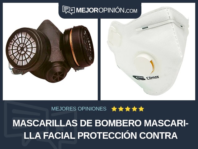 Mascarillas de bombero Mascarilla facial Protección contra vapor