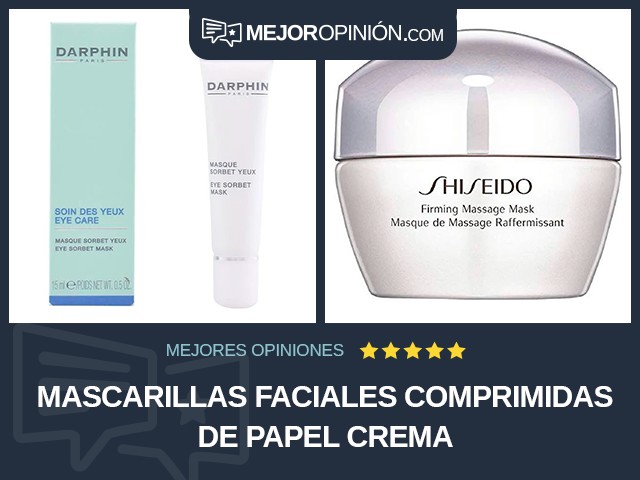 Mascarillas faciales comprimidas De papel Crema