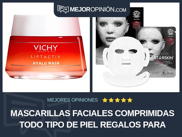 Mascarillas faciales comprimidas Todo tipo de piel Regalos para madres