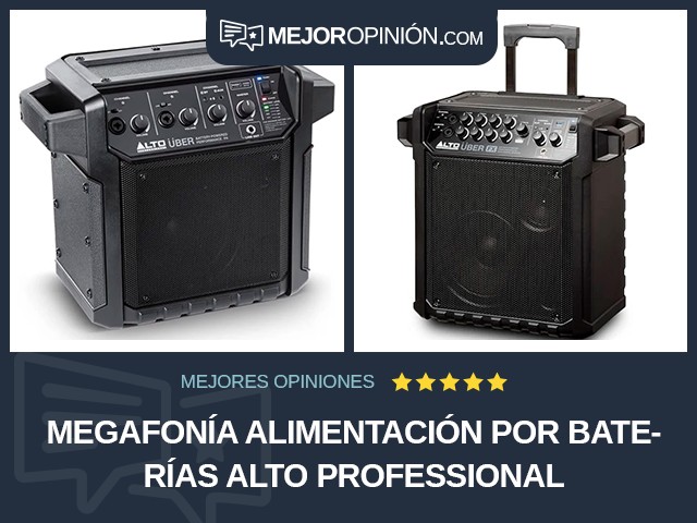 Megafonía Alimentación por baterías Alto Professional