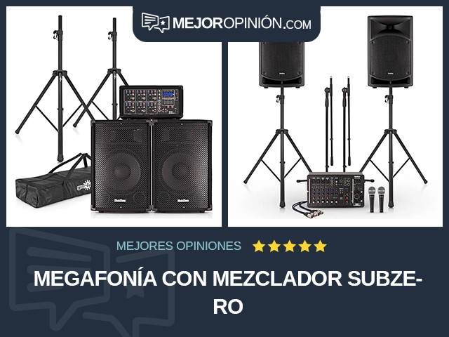 Megafonía Con mezclador SubZero