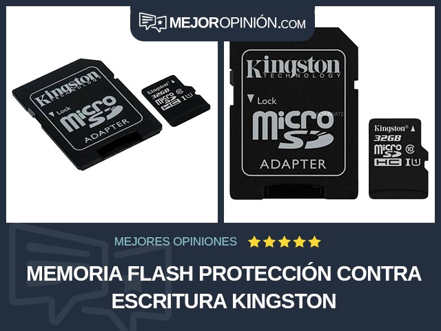 Memoria flash Protección contra escritura Kingston