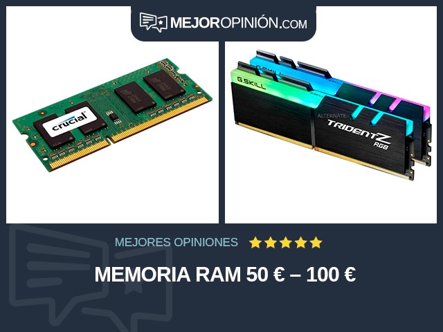 Memoria RAM 50 € – 100 €