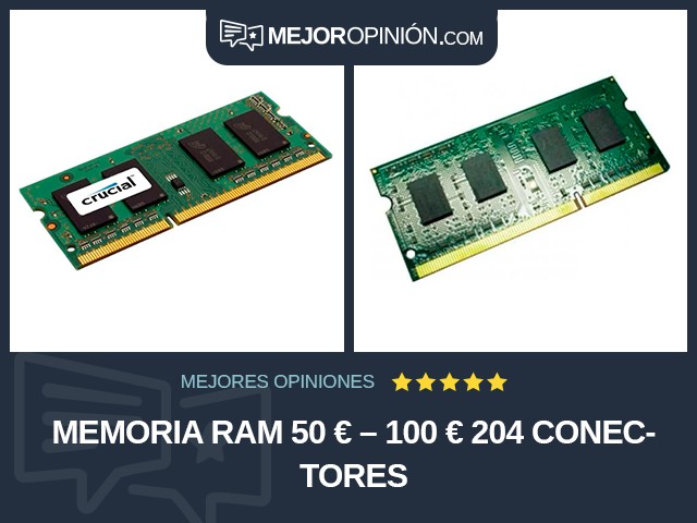 Memoria RAM 50 € – 100 € 204 conectores