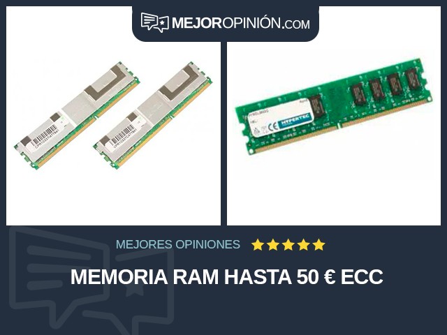 Memoria RAM Hasta 50 € ECC