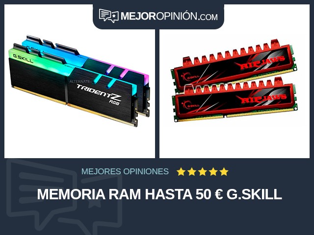 Memoria RAM Hasta 50 € G.SKILL