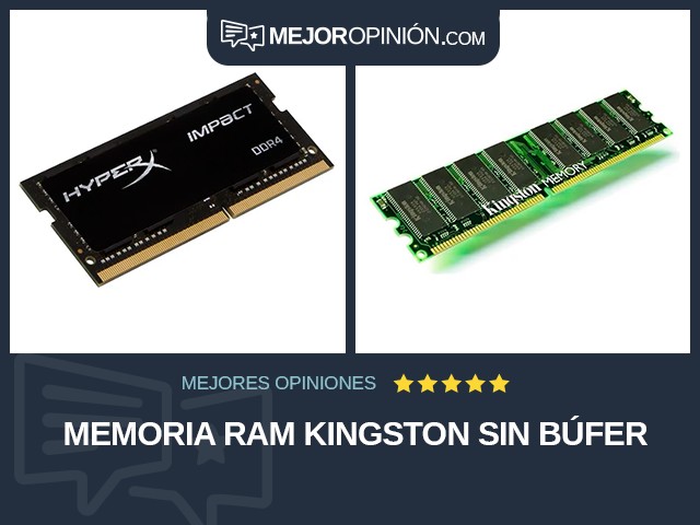 Memoria RAM Kingston Sin búfer