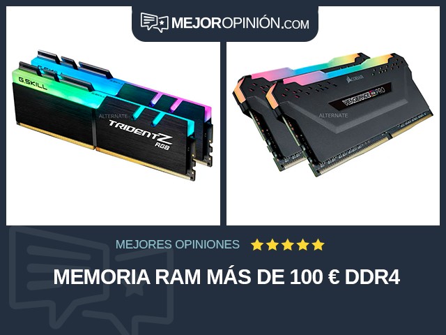 Memoria RAM Más de 100 € DDR4