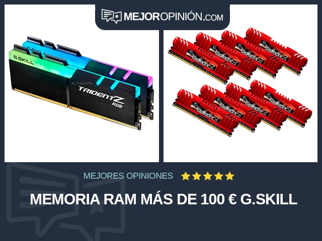 Memoria RAM Más de 100 € G.SKILL