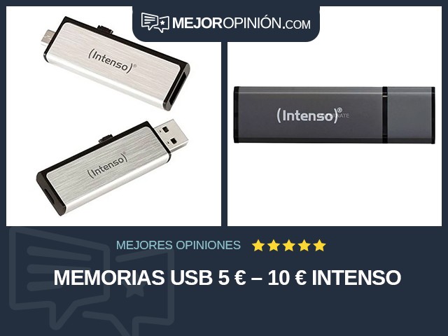 Memorias USB 5 € – 10 € Intenso