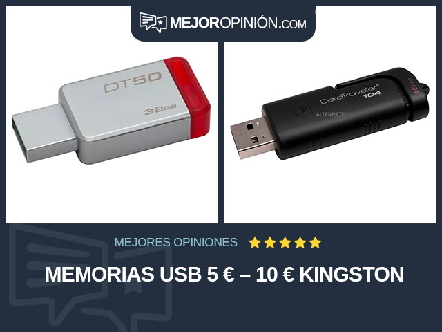 Memorias USB 5 € – 10 € Kingston