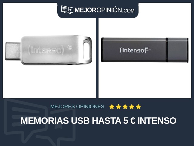 Memorias USB Hasta 5 € Intenso