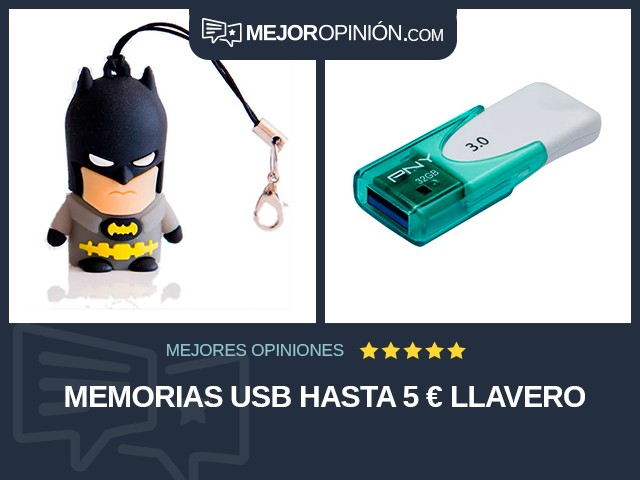 Memorias USB Hasta 5 € Llavero