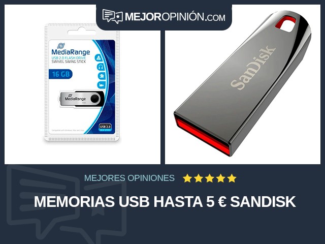 Memorias USB Hasta 5 € SanDisk