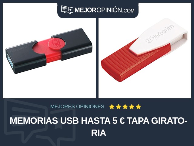 Memorias USB Hasta 5 € Tapa giratoria