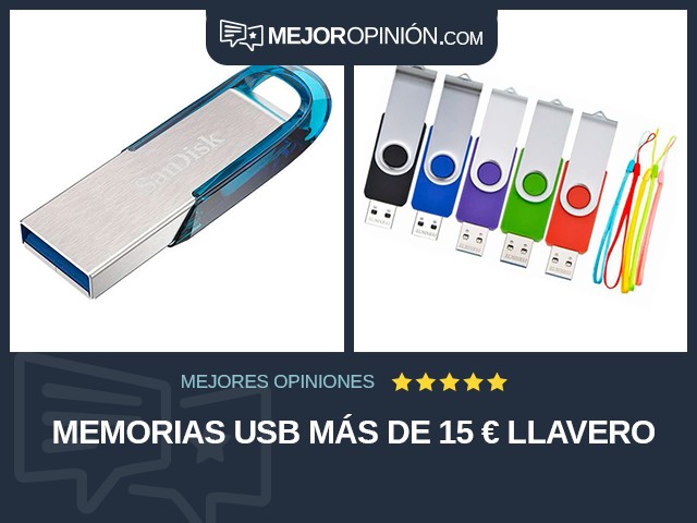 Memorias USB Más de 15 € Llavero