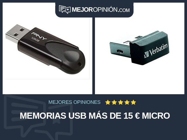 Memorias USB Más de 15 € Micro