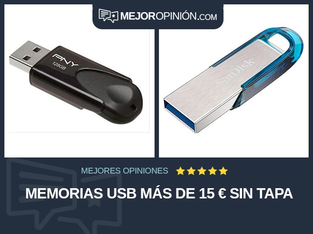 Memorias USB Más de 15 € Sin tapa