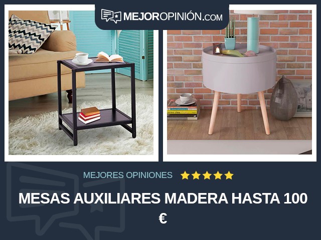 Mesas auxiliares Madera Hasta 100 €