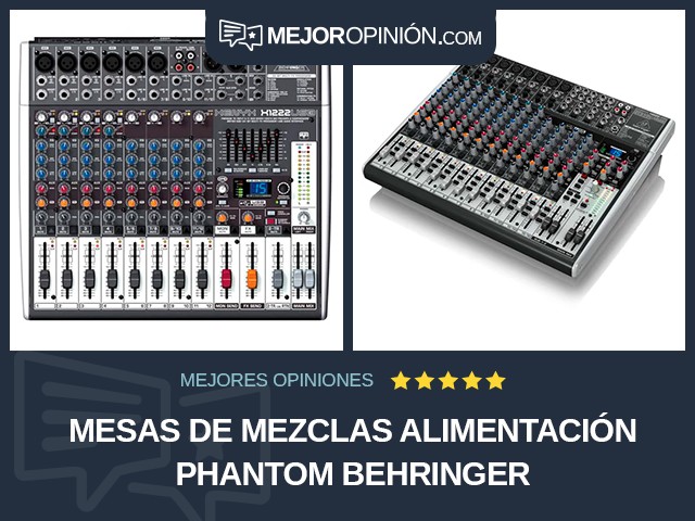 Mesas de mezclas Alimentación Phantom BEHRINGER