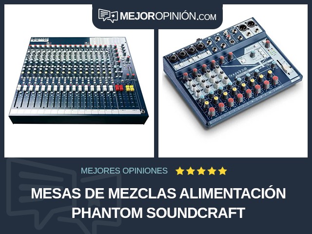 Mesas de mezclas Alimentación Phantom Soundcraft