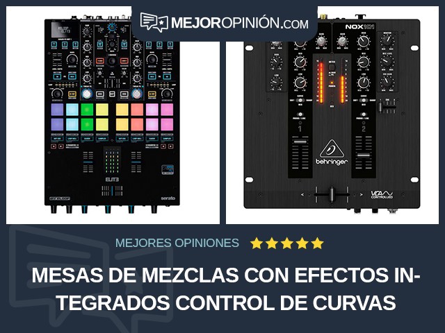 Mesas de mezclas Con efectos integrados Control de curvas