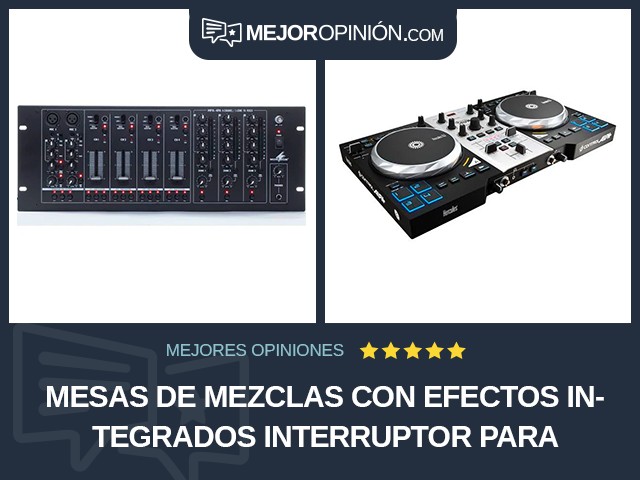 Mesas de mezclas Con efectos integrados Interruptor para hablar