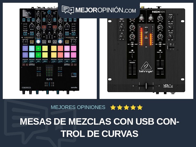 Mesas de mezclas Con USB Control de curvas