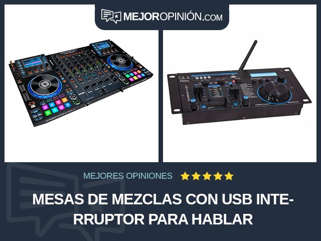 Mesas de mezclas Con USB Interruptor para hablar