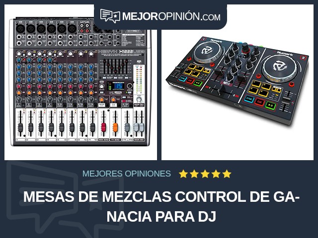 Mesas de mezclas Control de ganacia Para DJ