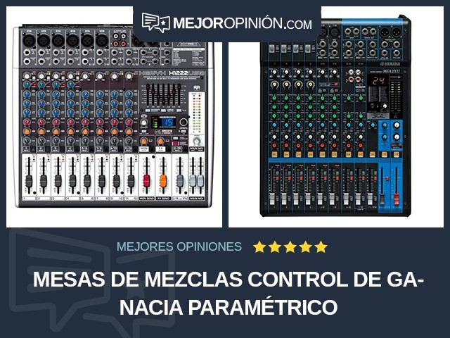 Mesas de mezclas Control de ganacia Paramétrico