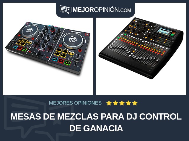 Mesas de mezclas Para DJ Control de ganacia