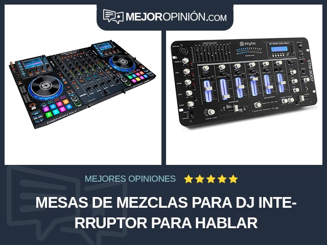 Mesas de mezclas Para DJ Interruptor para hablar