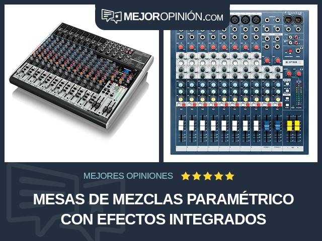 Mesas de mezclas Paramétrico Con efectos integrados